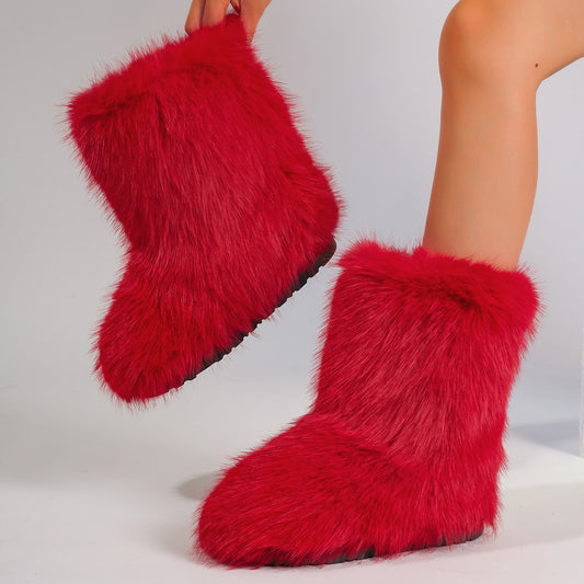 Furry  Snow Boots