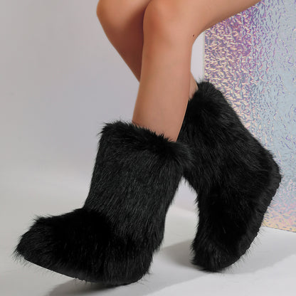 Furry  Snow Boots