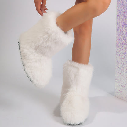 Furry  Snow Boots