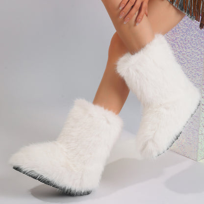 Furry  Snow Boots
