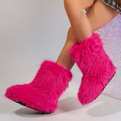 Furry  Snow Boots
